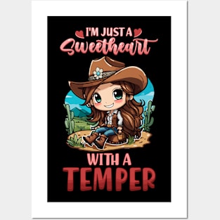 I'm Just A Sweetheart With A Temper I Equestrian Posters and Art